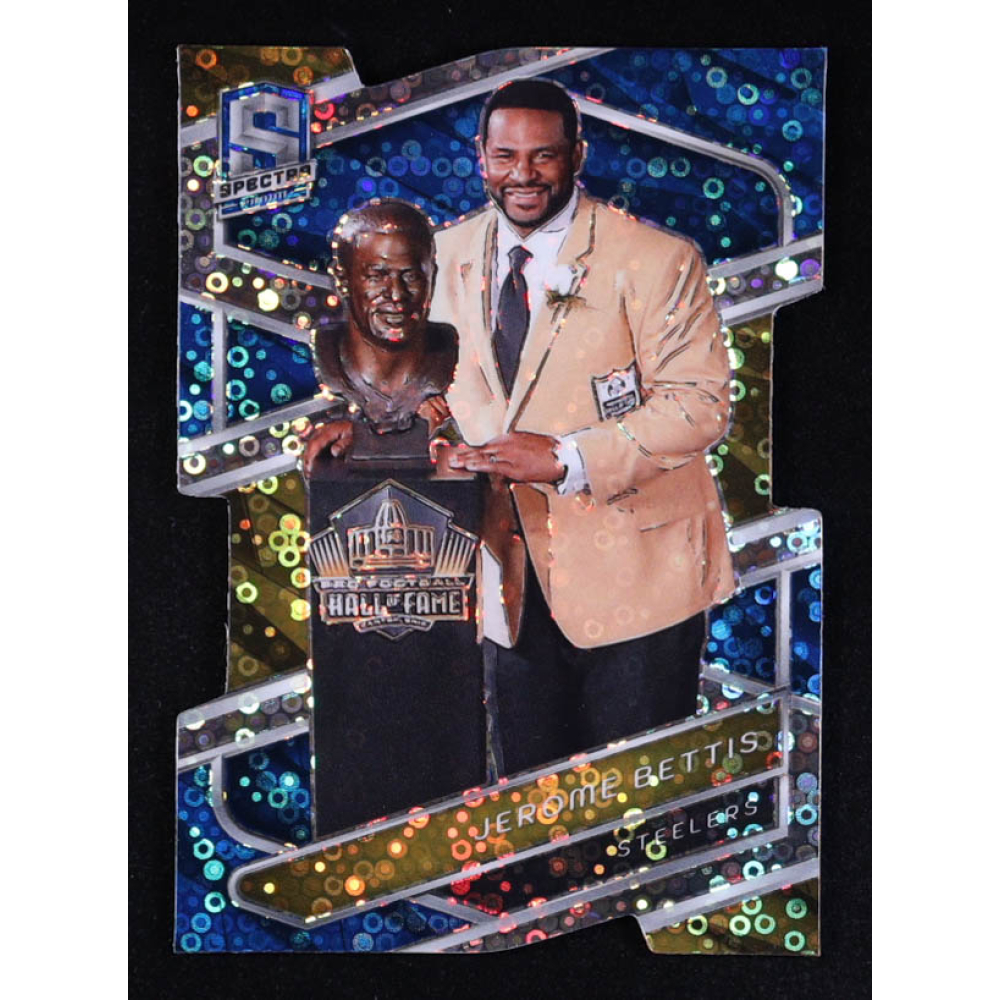 Jerome Bettis 2024 Panini Spectra Neon Blue Die Cut #107 #41/50 at PristineAuction.com Jerome Bettis 2024 Panini Spectra Neon Blue Die Cut #107 #41/50 at PristineAuction.com