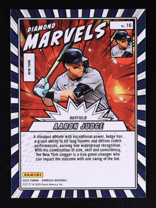 Aaron Judge 2025 Donruss Diamond Marvels #16 at PristineAuction.com Aaron Judge 2025 Donruss Diamond Marvels #16 at PristineAuction.com