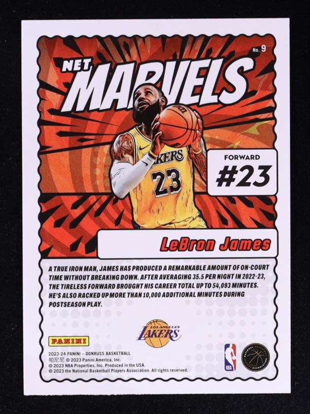LeBron James 2023-24 Donruss Net Marvels #9 at PristineAuction.com LeBron James 2023-24 Donruss Net Marvels #9 at PristineAuction.com