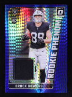 Brock Bowers 2024 Donruss Optic Rookie Phenoms Blue Hyper #9 RC at PristineAuction.com