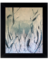 Mark Lewis Custom Framed Original Painting On Canvas #014-25 (Lewis) at PristineAuction.com