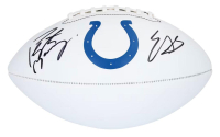 Peyton Manning & Edgerrin James Signed Colts Logo Football (Fanatics) at PristineAuction.com
