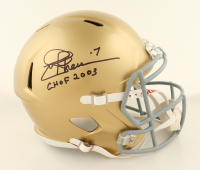 Joe Theismann Signed Notre Dame Fighting Irish Full-Size Speed Helmet Inscribed "CHOF 2003" (Schwartz Sports) at PristineAuction.com