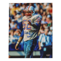 Robert Brazile Signed Oilers 8x10 Photo Inscribed "HOF '18" (Schwartz) at PristineAuction.com