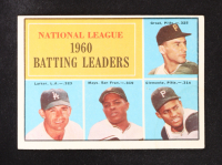 Willie Mays/Roberto Clemente 1961 Topps N.L Batting Leaders #41 at PristineAuction.com