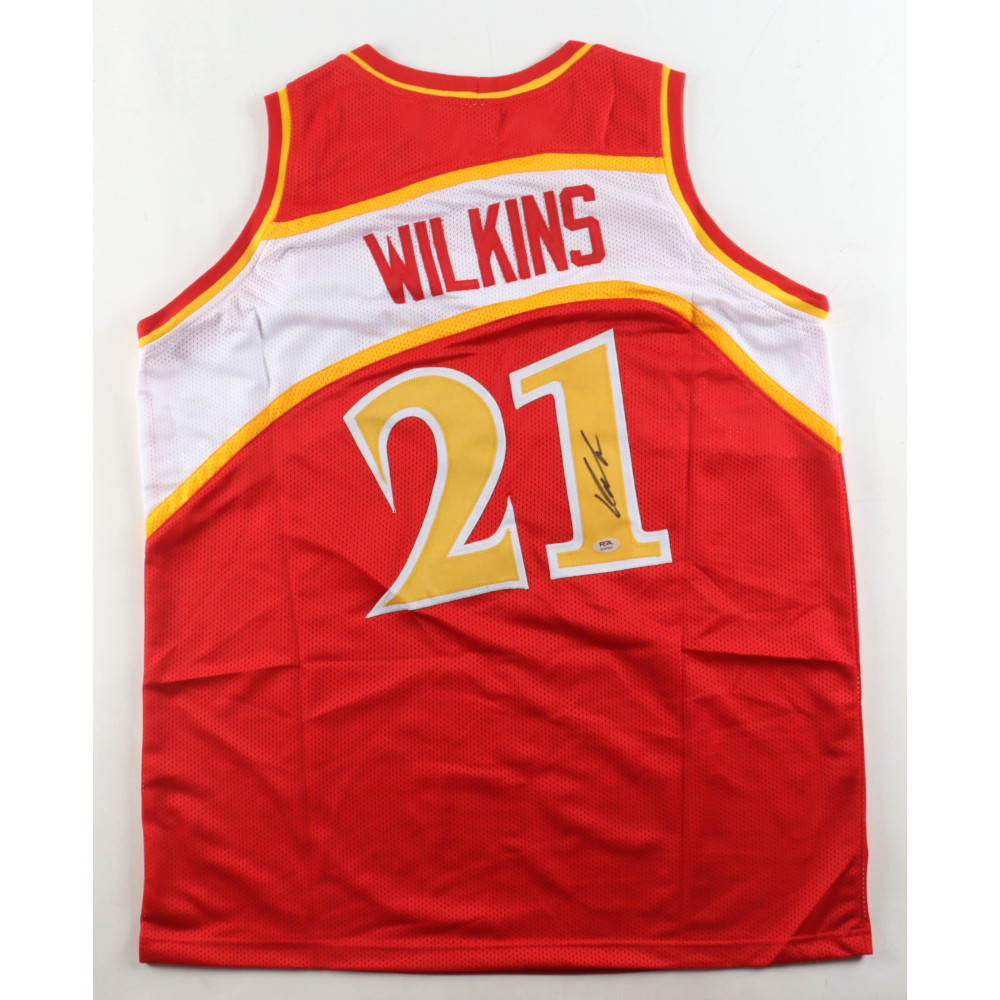 Dominique Wilkins Signed Jersey (PSA) at PristineAuction.com Dominique Wilkins Signed Jersey (PSA) at PristineAuction.com