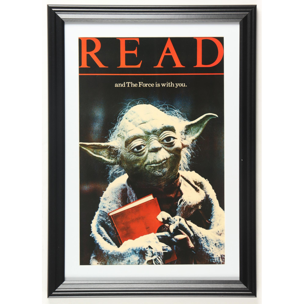 1983 "Read and the Force Is With You" American Library Association Custom Framed Print at PristineAuction.com