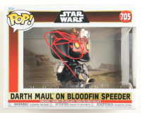 Ray Park Signed "Star Wars" #705 Darth Maul On Bloodfin Speeder Bobble-Head Funko Pop! Vinyl Figure (PSA) at PristineAuction.com