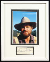 Merlin Olsen Signed "Little House on the Prarie" Custom Framed Cut Display (JSA) at PristineAuction.com