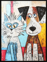 "Furry Friends 3" 2025 18x24 Original Giclee Print on Paper By Elena Vaisman (Vaisman) at PristineAuction.com