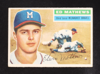 Ed Mathews 1956 Topps #107 at PristineAuction.com