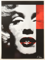 "Halftone Halo 1" 2025 18x24 Original Giclee Print on Paper By Elena Vaisman (Vaisman) at PristineAuction.com