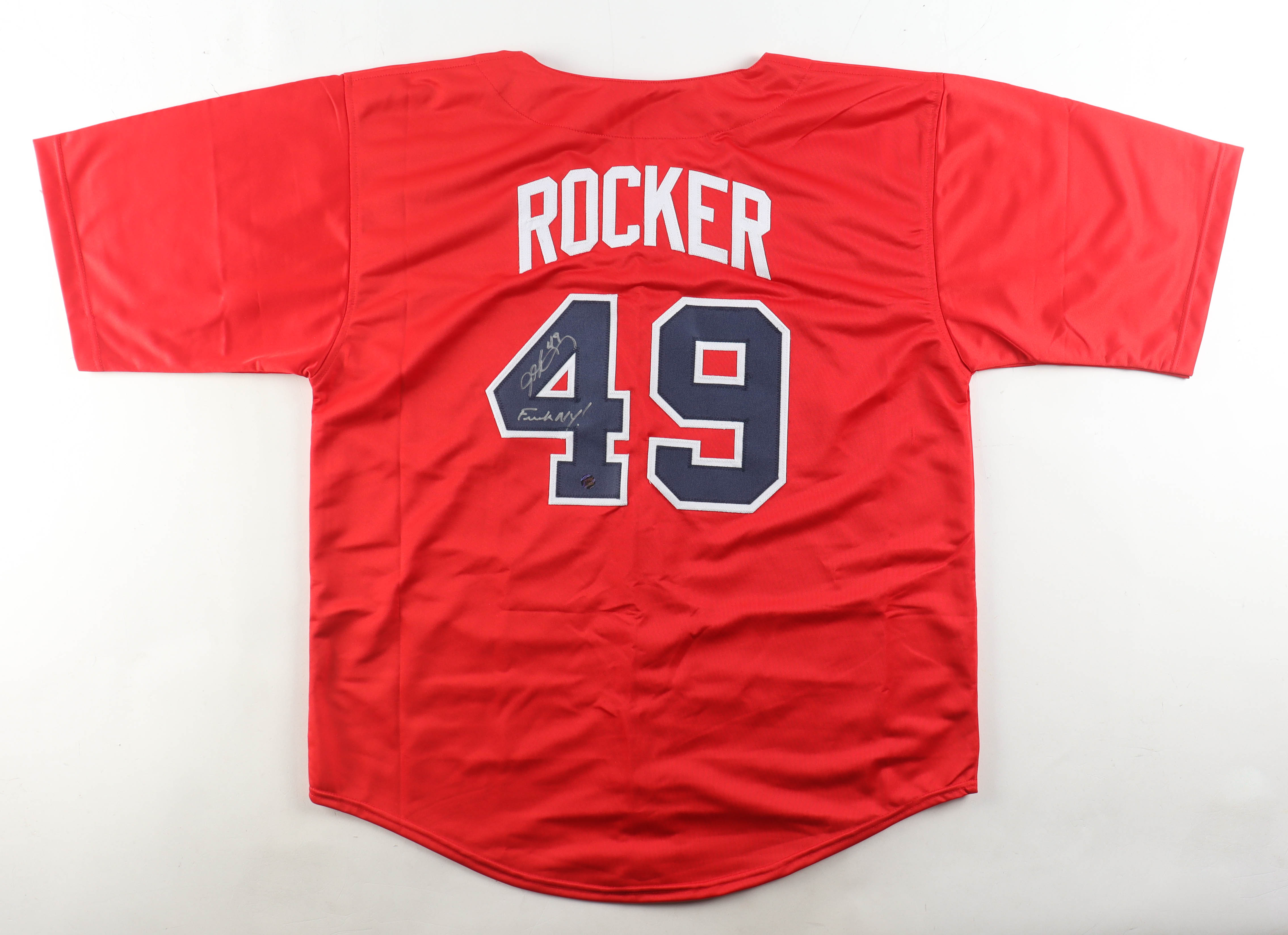 John Rocker Signed Jersey Inscribed "F*** NY!" (AWM) at PristineAuction.com John Rocker Signed Jersey Inscribed "F*** NY!" (AWM) at PristineAuction.com
