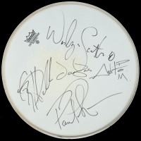 Puddle of Mudd 14.5" Drumhead Band-Signed by Wes Scantlin, Doug Ardito, Paul Phillips & Greg Upchurch (Beckett) at PristineAuction.com
