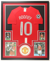 Wayne Rooney Signed Manchester United Custom Framed Jersey Display (Beckett) at PristineAuction.com