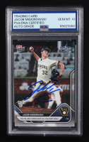 Jacob Misiorowski Signed 2025 Topps Now #432 RC (PSA | Auto Grade PSA 10) at PristineAuction.com