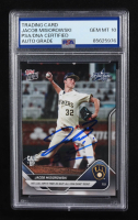 Jacob Misiorowski Signed 2025 Topps Now #432 RC (PSA | Auto Grade PSA 10) at PristineAuction.com