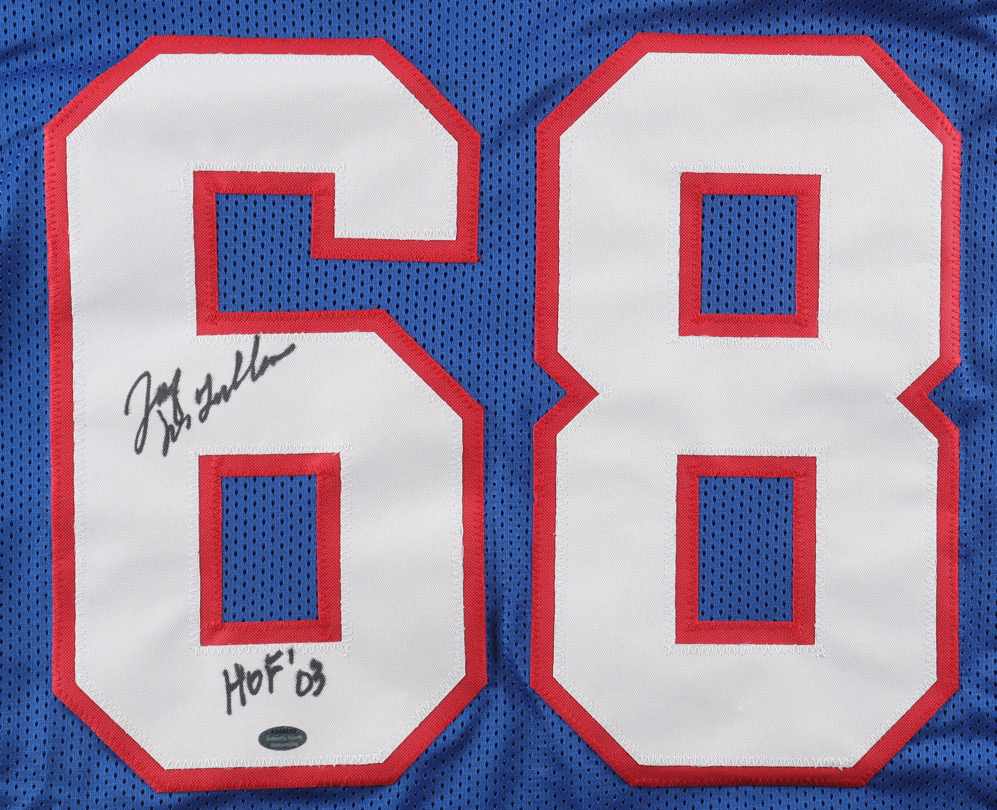 Joe DeLamielleure Signed Jersey Inscribed "HOF 03" (Schwartz) at PristineAuction.com Joe DeLamielleure Signed Jersey Inscribed "HOF 03" (Schwartz) at PristineAuction.com