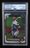 Jacob Misiorowski Signed 2022 Bowman Chrome Draft #BDC132 RC (PSA | Auto Grade PSA Authentic) at PristineAuction.com