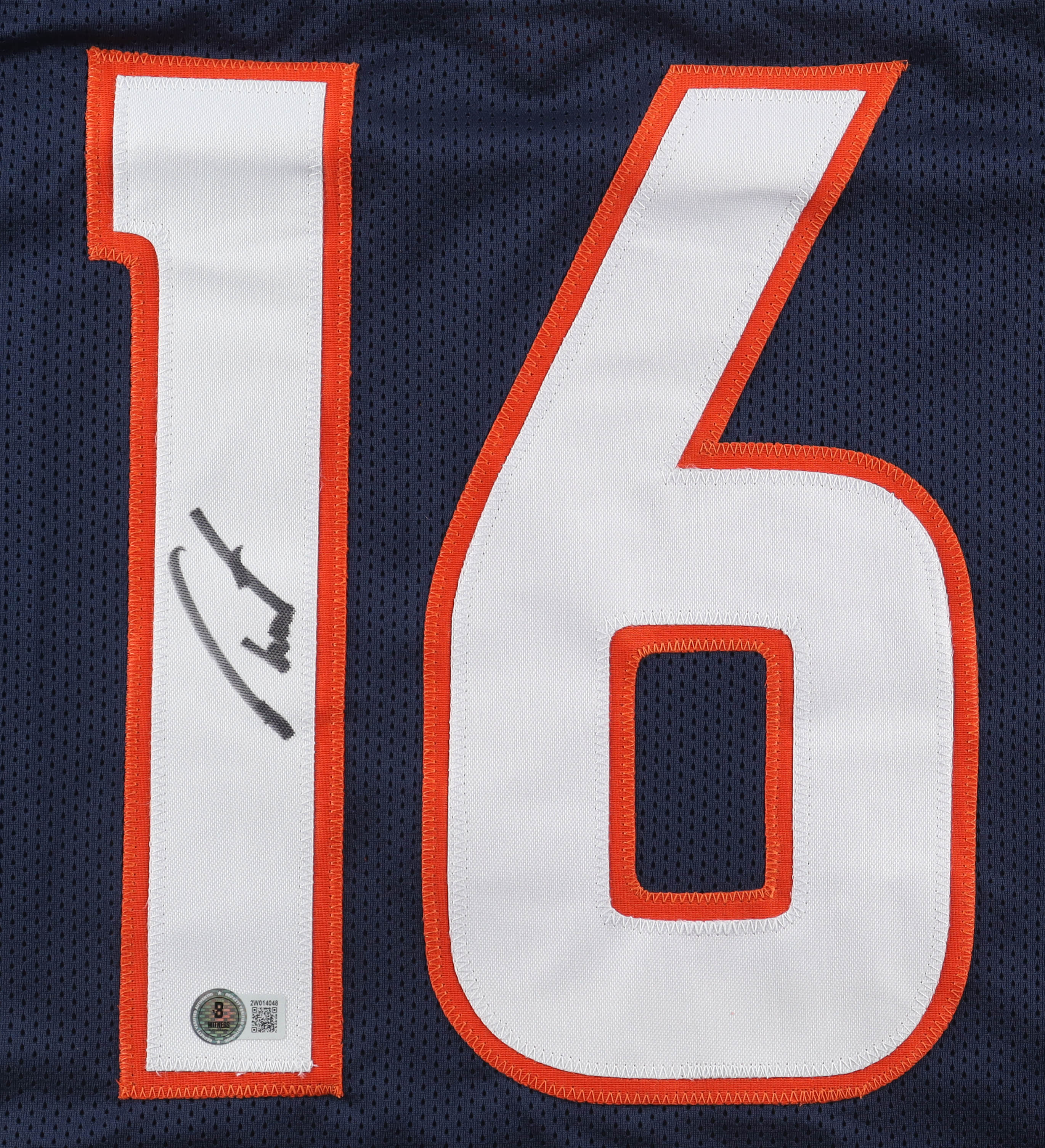 Troy Franklin Signed Jersey (Beckett) at PristineAuction.com Troy Franklin Signed Jersey (Beckett) at PristineAuction.com