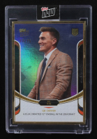 Bo Nix 2024 Topps Now Rookie Campaign Quarterbacks Blue #16 / Drafted 12th RC #7/75 at PristineAuction.com