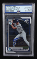 George Lombard Jr. Signed 2024 Bowman Chrome Mega Box Prospects #BCP79 RC (PSA | Auto Grade PSA Authentic) at PristineAuction.com