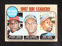 Hank Aaron/Roberto Clemente 1968 Topps N.L RBI Leaders #3 at PristineAuction.com