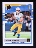 Justin Herbert 2020 Donruss Rated Rookies Canvas #303 RC at PristineAuction.com