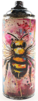 "Buzzing Gold Bee" Original Spray Can Art by Tadas Zaicikas | TedyZet (Zaicikas) at PristineAuction.com