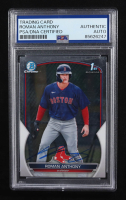 Roman Anthony Signed 2023 Bowman Chrome Prospects #BCP71 RC (PSA | Auto Grade PSA Authentic) at PristineAuction.com