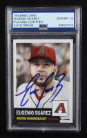 Eugenio Suarez Signed 2025 Topps Living #828 (PSA | Auto Grade PSA 10) at PristineAuction.com