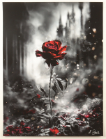 "Gothic Bloom" 2025 18x24 Original Giclee Print on Paper By Elena Vaisman (Vaisman) at PristineAuction.com