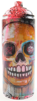 "Neon Skull Grin" Original Spray Can Art by Tadas Zaicikas | TedyZet (Zaicikas) at PristineAuction.com
