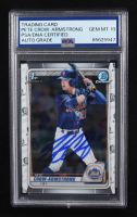 Pete Crow-Armstrong Signed 2020 Bowman Chrome Draft #BD72 RC (PSA | Auto Grade PSA 10) at PristineAuction.com