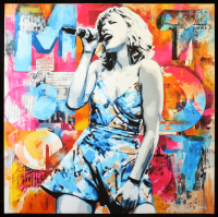 "Burst of Color" 2025 24x24 Original Giclee Print on Paper By Elena Vaisman (Vaisman) at PristineAuction.com