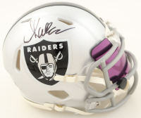 Marcus Allen Signed Raiders Speed Mini Helmet With Visor (Beckett) at PristineAuction.com