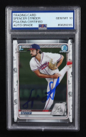 Spencer Strider Signed 2020 Bowman Chrome Draft #BD20 RC (PSA | Auto Grade PSA 10) at PristineAuction.com