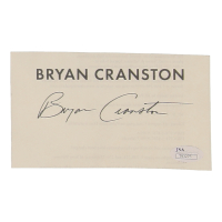 Bryan Cranston Signed "A Life in Parts" 3.5x6 Cut (JSA) at PristineAuction.com