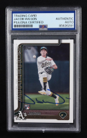 Jacob Wilson Signed 2025 Topps #314 RC (PSA | Auto Grade PSA Authentic) at PristineAuction.com