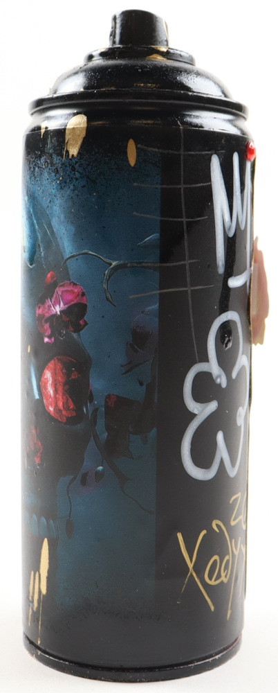 "Crimson Bloom Skull" Original Spray Can Art by Tadas Zaicikas | TedyZet (Zaicikas) at PristineAuction.com "Crimson Bloom Skull" Original Spray Can Art by Tadas Zaicikas | TedyZet (Zaicikas) at PristineAuction.com