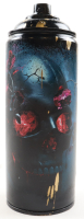 "Crimson Bloom Skull" Original Spray Can Art by Tadas Zaicikas | TedyZet (Zaicikas) at PristineAuction.com