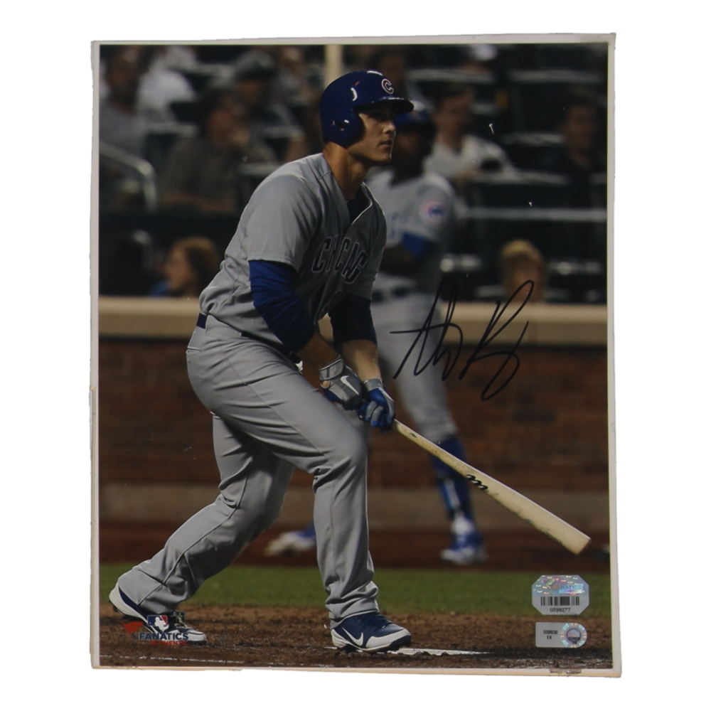 Anthony Rizzo Signed Cubs 8x10 Photo Board (MLB & Fanatics) at PristineAuction.com