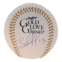 Salvador Perez Signed Official Gold Glove Award Logo Baseball (Beckett) at PristineAuction.com