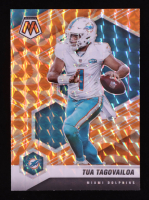Tua Tagovailoa 2021 Panini Mosaic Mosaic Reactive Orange #122 at PristineAuction.com