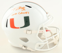 Tyrique Stevenson Signed Miami Hurricanes Full-Size Speed Helmet Inscribed "Go Canes" (JSA) at PristineAuction.com