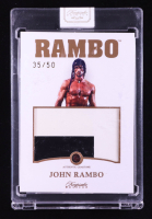 John Rambo 2024 Keepsake Edition Gemstone Jumbo Red Garnet Authentic Rambo II #72 #35/50 at PristineAuction.com