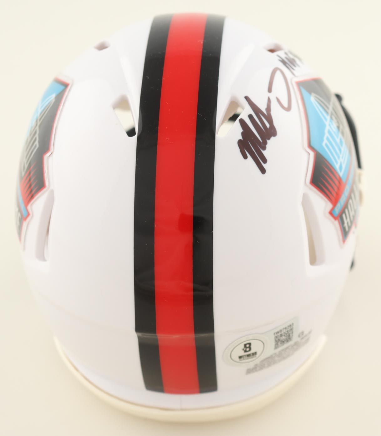 Mike Singletary Signed Hall Of Fame Logo Speed Mini Helmet Inscribed "HOF 98" (Beckett) at PristineAuction.com Mike Singletary Signed Hall Of Fame Logo Speed Mini Helmet Inscribed "HOF 98" (Beckett) at PristineAuction.com