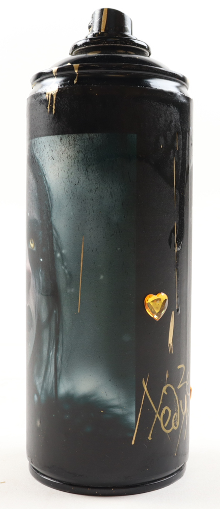 "Golden Gaze in the Snow" Original Spray Can Art by Tadas Zaicikas | TedyZet (Zaicikas) at PristineAuction.com "Golden Gaze in the Snow" Original Spray Can Art by Tadas Zaicikas | TedyZet (Zaicikas) at PristineAuction.com