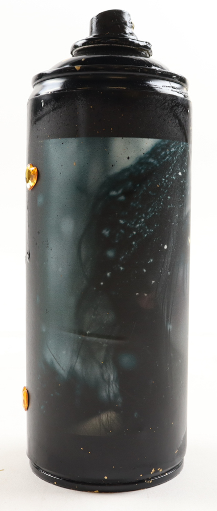 "Golden Gaze in the Snow" Original Spray Can Art by Tadas Zaicikas | TedyZet (Zaicikas) at PristineAuction.com "Golden Gaze in the Snow" Original Spray Can Art by Tadas Zaicikas | TedyZet (Zaicikas) at PristineAuction.com