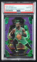 Jaylen Brown 2022-23 Select Prizms Neon Purple Pulsar FOTL #132 #2/5 (PSA 10) at PristineAuction.com